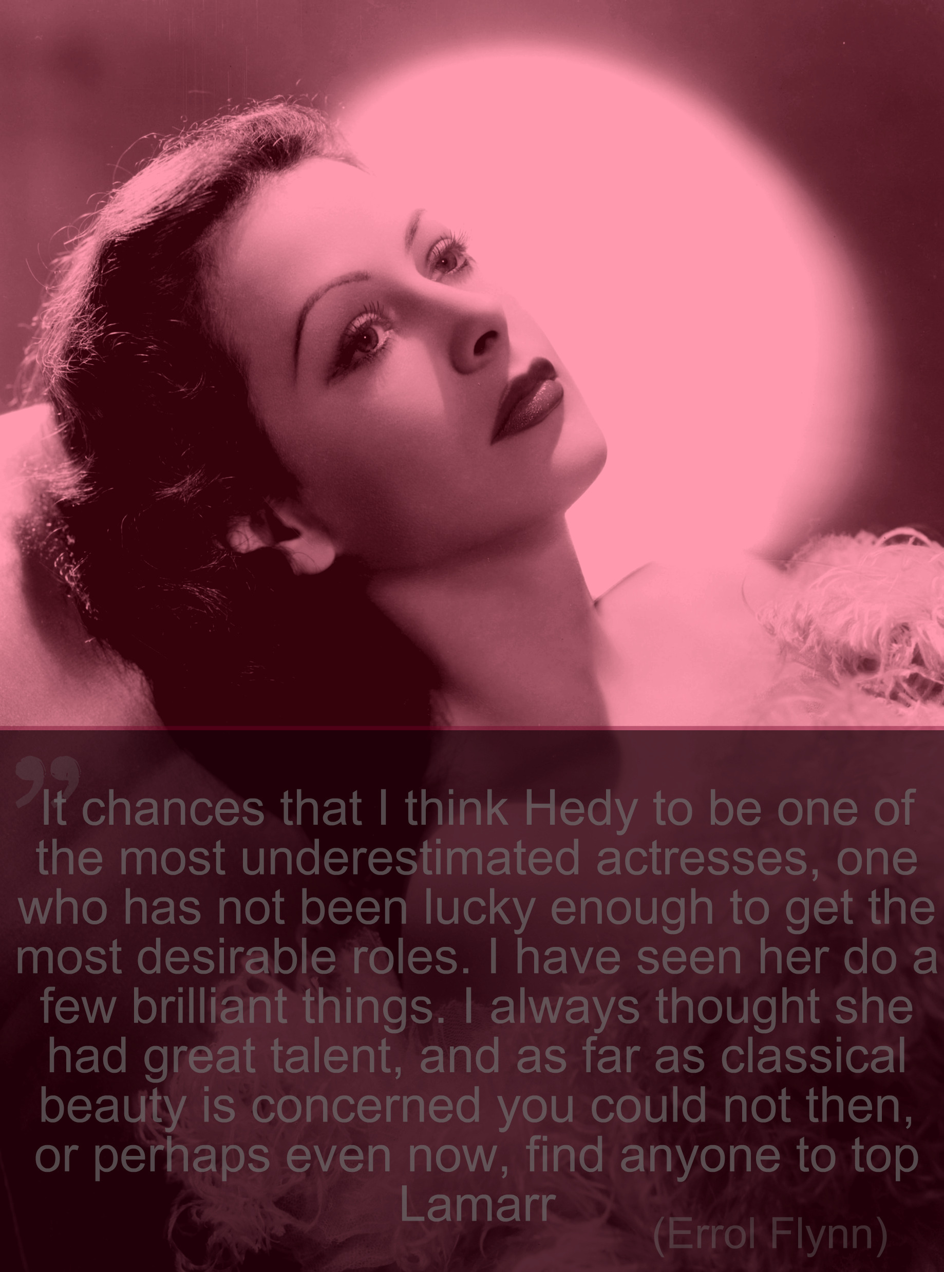 Hedy Lamarr as the lady of